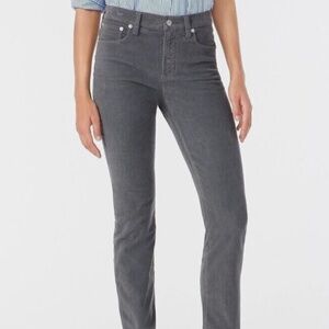 J. Crew Women's Gray Vintage Corduroy Straight Pants Size 27 Regular